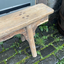 Load image into Gallery viewer, Antique Elm Rustic Pig Bench
