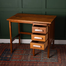 Load image into Gallery viewer, 1950s Children&#39;s Oak Desk
