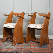 Load image into Gallery viewer, Pair of Art Deco Oak Chairs
