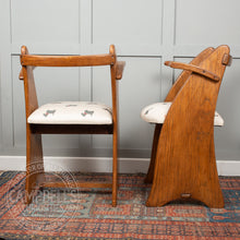 Load image into Gallery viewer, Pair of Art Deco Oak Chairs
