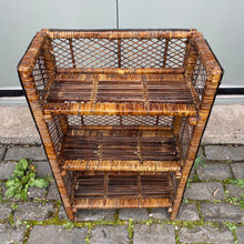 Load image into Gallery viewer, 1970s Rattan Shelving unit (3 Shelves)
