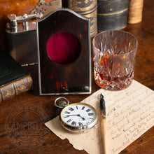 Load image into Gallery viewer, Silver and Tortoiseshell Desk Clock London 1918
