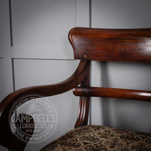 Load image into Gallery viewer, Victorian Mahogany Open Arm Chair
