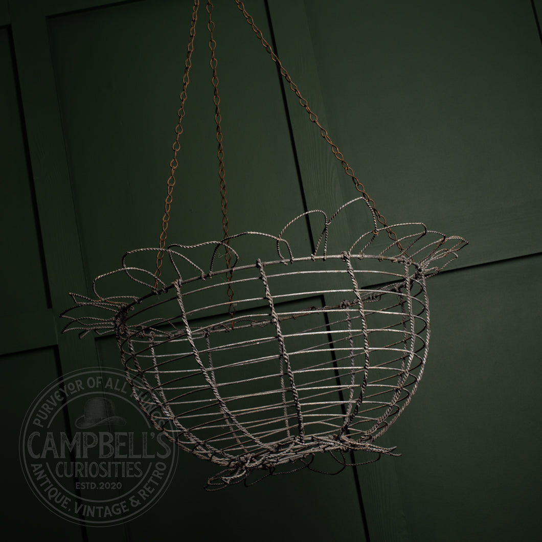 Victorian Wire Work Estate Hanging Basket