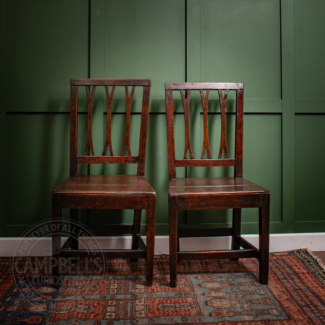 Pair of 17th Century Welsh Hall Chairs